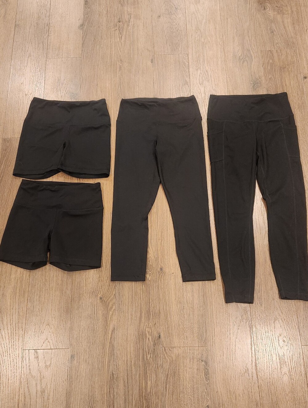 Yogalicious LUX Black Activewear Capsule Bundle - 4-Piece Set - Size Small